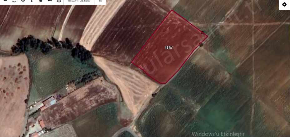Edirne Keşan Beğendik Köyü Satılık Tarla Arsa 875 M2 Hisseli Yolu Var Aydoğan Mah-Beğendik