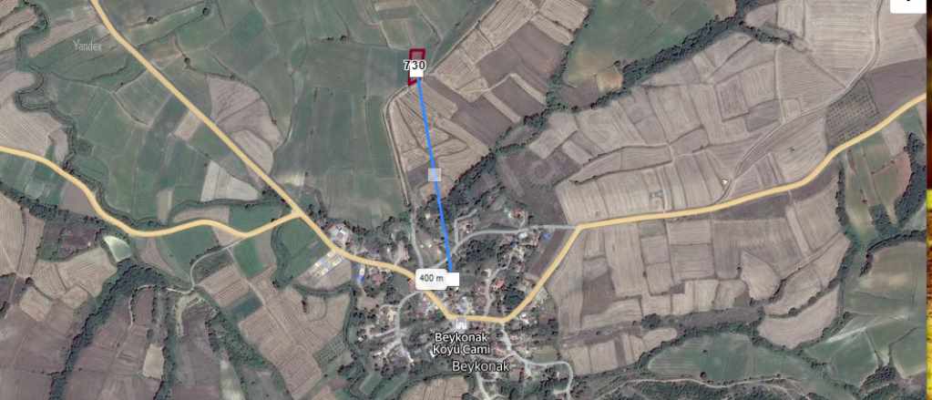 Edirne Uzunköprü Beykonak Köyünde Satılık Tarla Arsa 214 M2 Yolu Var Hisseli