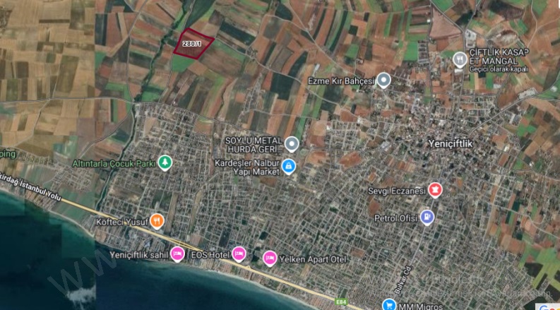 Çeşmeli Mah. Marmaraereğlisi Satılık Tarla |  234M2 253.000Tl Resim-1