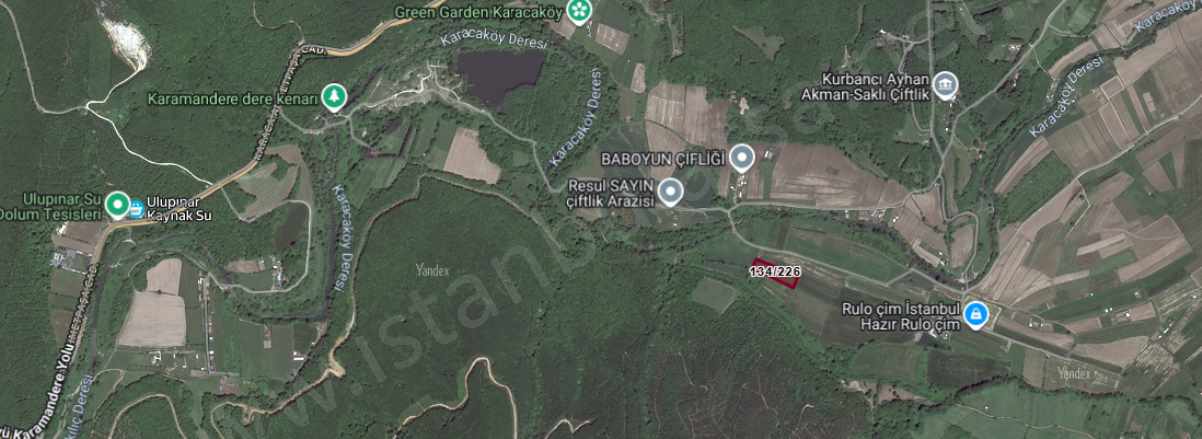 Çatalca Karacaköyde Satılık Tarla Arsa 560 M2 Yolu Var Hisseli Karacaköy Merkez Mah