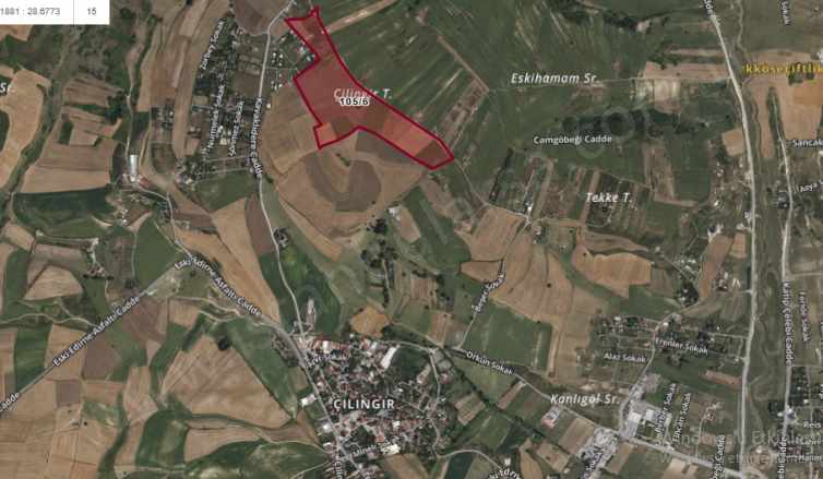 Arnavutköy Çilingirde Satılık Tarla Arsa 852 M2 Yolu Var Hisseli Çilingir Mah