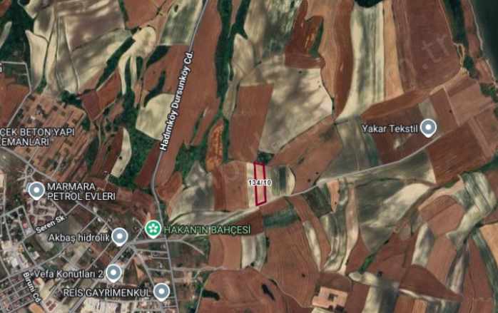 Arnavutköy Dursunköyde Satılık Tarla Arsa 2000 M2 Hisseli Yolu Var imarlı Dursunköy Mah