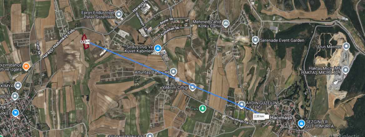 Arnavutköy Hacımaşlı Satılık Tarla Arsa 772 M2 Yolu Var Hisseli Mah