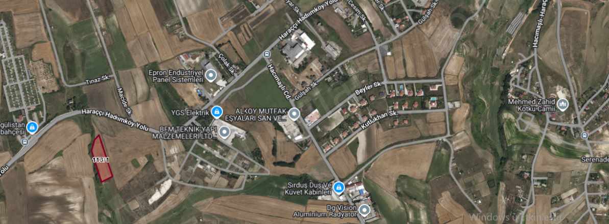 Arnavutköy Hacımaşlı Satılık Tarla Arsa 772 M2 Yolu Var Hisseli Mah