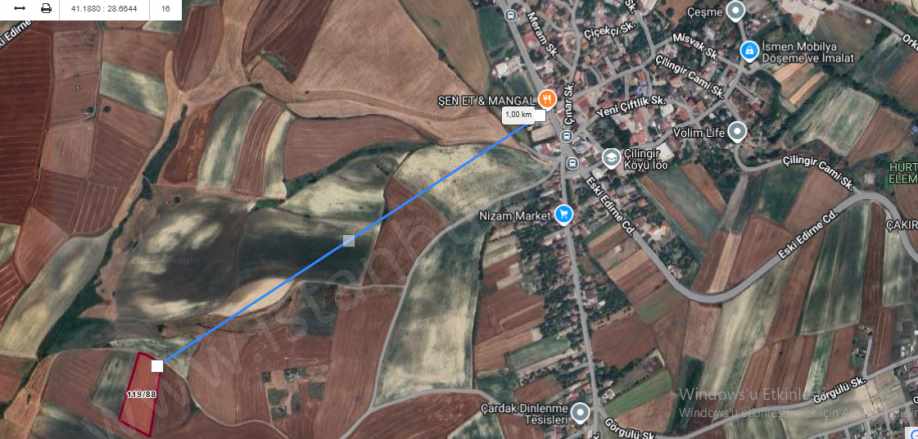 Arnavutköy Çilingirde Satılık Tarla 10 100 M2 Müstakil Yolu Var Çilingir Mah