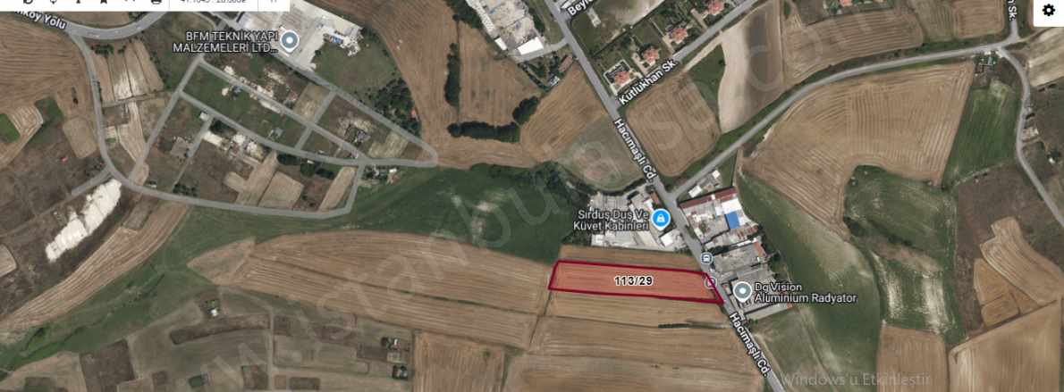 Arnavutköy Hacımaşlı Satılık Tarla 5 775 M2 Cadde Cephe Müstakil Mah