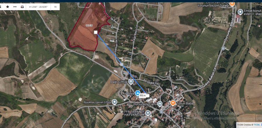 Dursunköy Mah. Arnavutköy Satılık Tarla |  483M2 1.860.000Tl Resim-4
