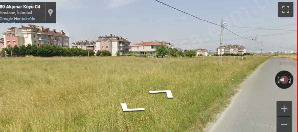 Arnavutköy Hadımköyde Satılık Arsa 506 M2 Cadde Cephe Müstakil imarlı Hadımköy Mah