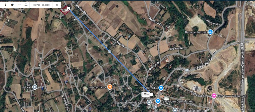 Tayakadın Mah. Arnavutköy Satılık Tarla |  212M2 1.375.000Tl Resim-4