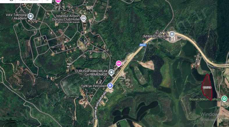 Arnavutköy Boyalıkta Satılık Tarla Arsa 256 M2 Hisseli Caddeye Yakın Boyalık Mah