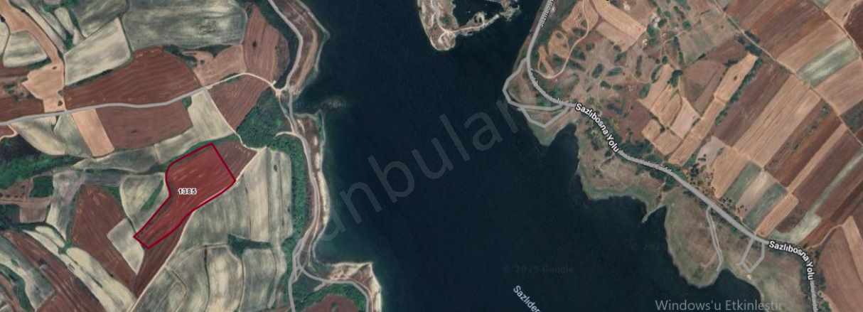 Arnavutköy Sazlıbosna Satılık Tarla Arsa 2 150 M2 Hisseli Yolu Var Göl Manzaralı Mah