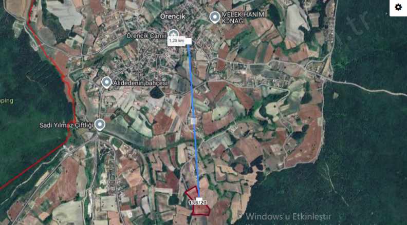 Çatalca Örencikte Satılık Tarla Arsa 1 670 M2 Yolu Var Evlerin Yakını Örencik Mah