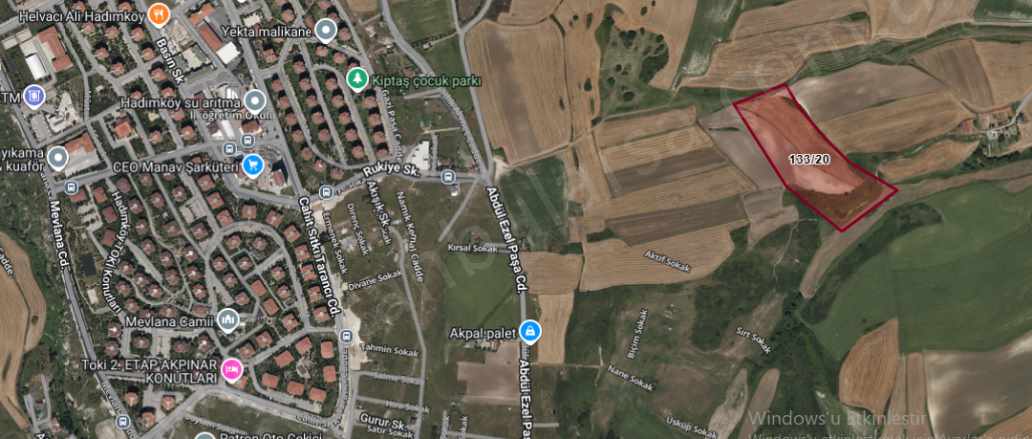 Arnavutköy Dursunköyde Satılık Tarla Arsa 230 M2 Yolu Var Evlerin Yakını Dursunköy Mah