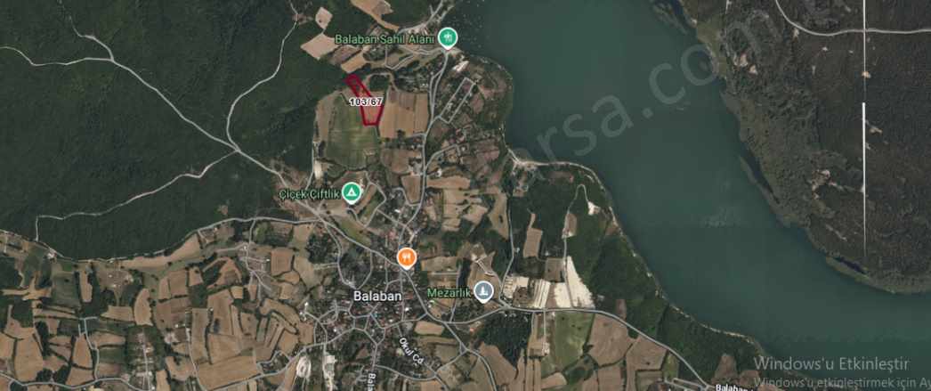 Arnavutköy Balabanda Satılık Tarla Arsa 1006 M2 Yolu Var Evlerin Yakını Hisseli Balaban Mah