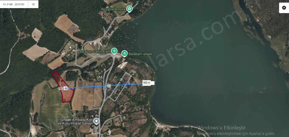 Arnavutköy Balabanda Satılık Tarla Arsa 1006 M2 Yolu Var Evlerin Yakını Hisseli Balaban Mah