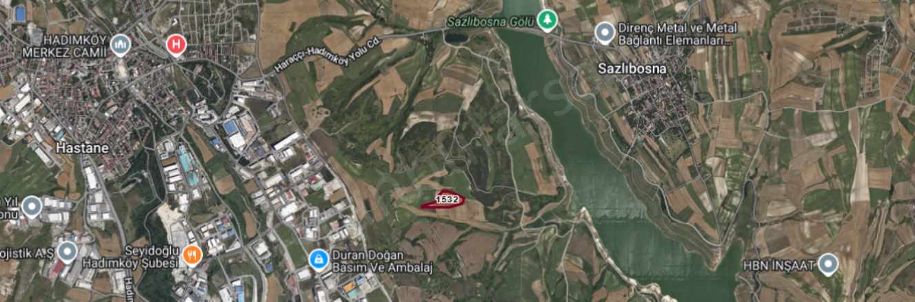 Arnavutköy Sazlıbosna Satılık Tarla Arsa 1 128 M2 Hisseli Yolu Var Mah