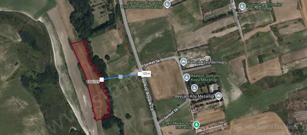 Arnavutköy Dursunköyde Satılık Tarla Arsa 100 M2 Hisseli Dursunköy Mah