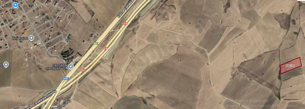 Çanakkale Gelibolu Güneyli Köyü Satılık Tarla Arsa 246 M2 Hisseli Çaplı Yolu Var