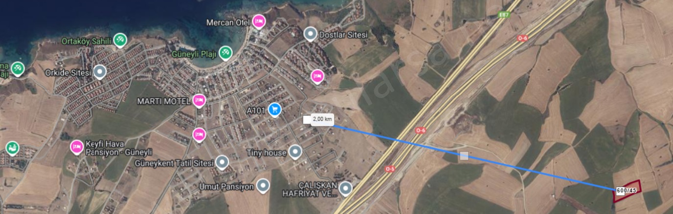 Güneyli Köyü Gelibolu Satılık Tarla |  246M2 225.000Tl Resim-5