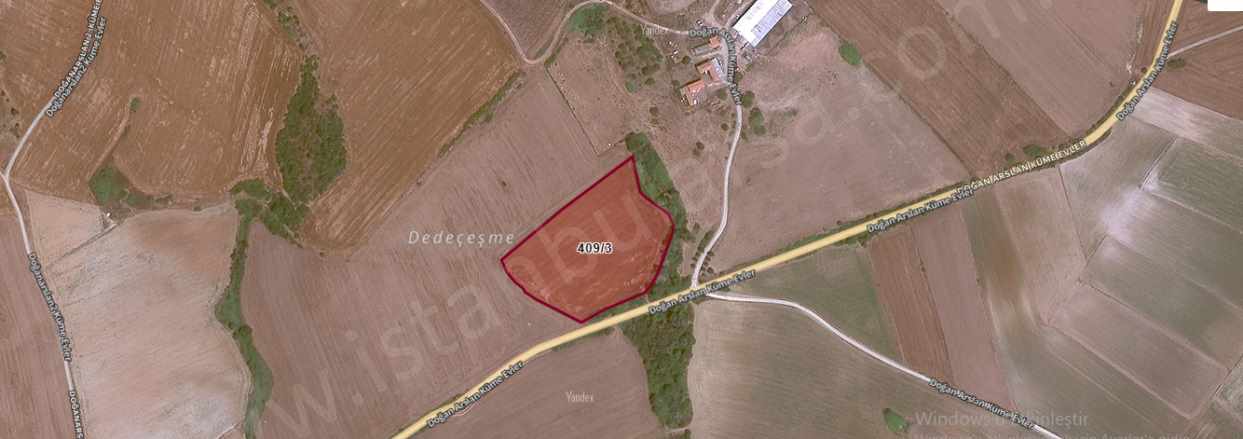 Çanakkale Gelibolu Demirtepe Köyü Satılık Tarla 14 850 M2 Müstakil Yolu Var