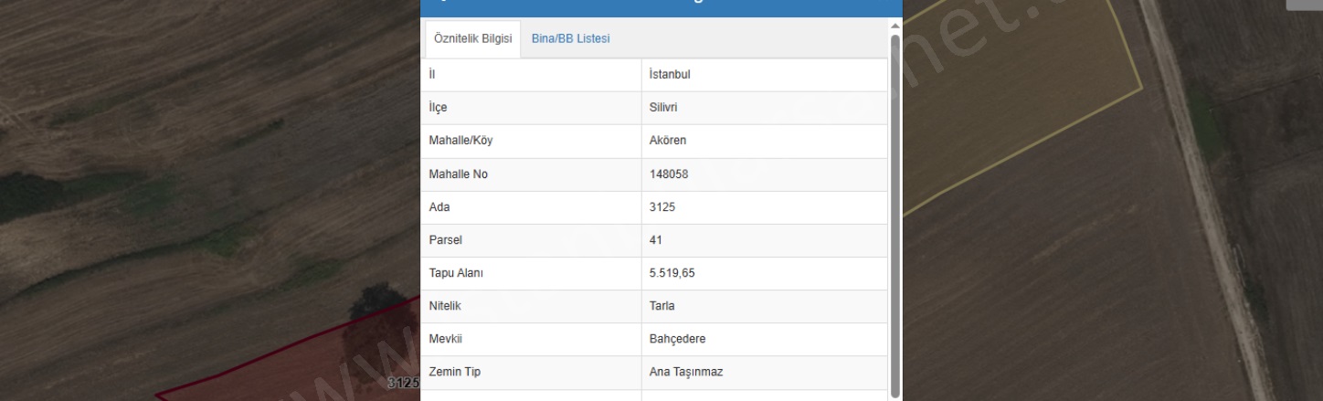 Akören Mah. Silivri Satılık Tarla |  8615M2 15.000.000Tl Resim-2