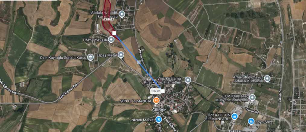 Arnavutköy Çilingirde Satılık Arsa 119 M2 Çaplı Muvafakatnameli Yolu Var Çilingir Mah