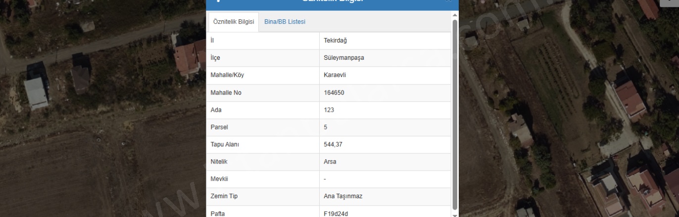 Karaevli Mah. Süleymanpaşa Satılık Arsa |  1085M2 11.550.000Tl Resim-1