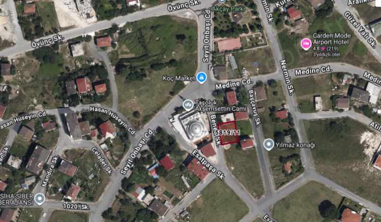 Arnavutköy Taşolukta Satılık Arsa 335 M2 Villa imarlı Merkezde Taşoluk Mah