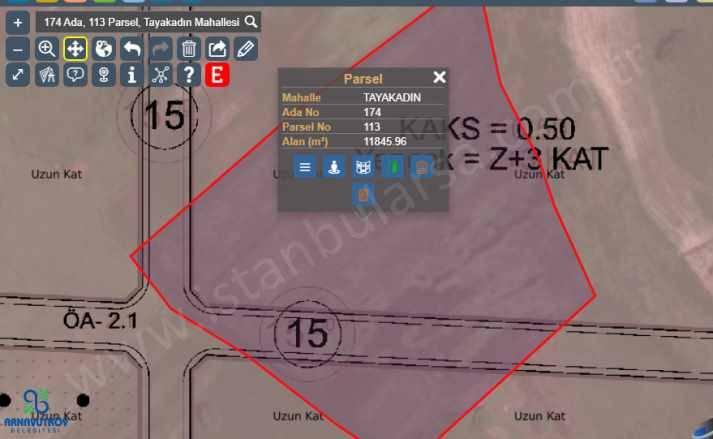 Arnavutköy Tayakadın Satılık Arsa 250 M2 Hisseli Çaplı Mah