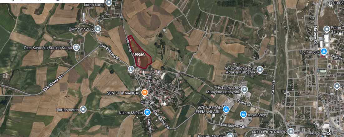 Arnavutköy Çilingirde Satılık Tarla Arsa 2 200 M2 Hisseli Yolu Var Evlerin Yakını Çilingir Mah