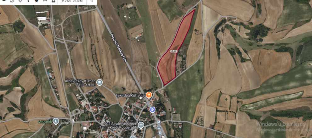 Arnavutköy Yassıörende Satılık Arsa 4 088 M2 Yolu Var Evlerin Yakını Hisseli Yassıören Mah