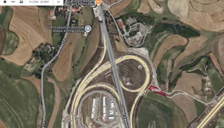 Arnavutköy Yassıörende Satılık Arsa 418 M2 Hisseli Yolu Var Yassıören Mah