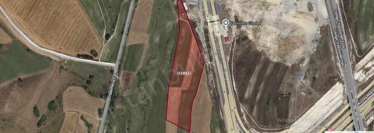 Arnavutköy Yassıörende Satılık Arsa 3 045 M2 Yolu Var Hisseli Gişelere Yakın Yassıören Mah