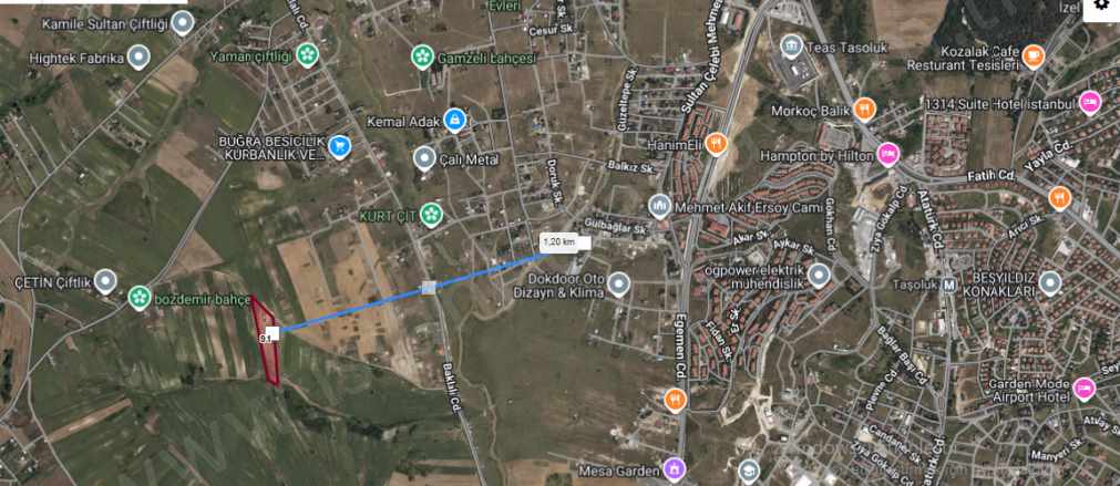 Arnavutköy Haraççıda Satılık Arsa 250 M2 Yolu Var imarlı Hisseli Haraççı Mah