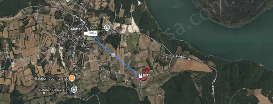 Arnavutköy Balabanda Satılık Arsa 498 M2 Çaplı Tepe Konumda Yolu Var Balaban Mah