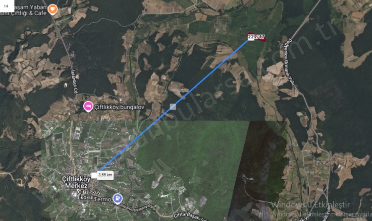 Çiftlikköy Mah. Çatalca Satılık Tarla |  332M2 402.000Tl Resim-3