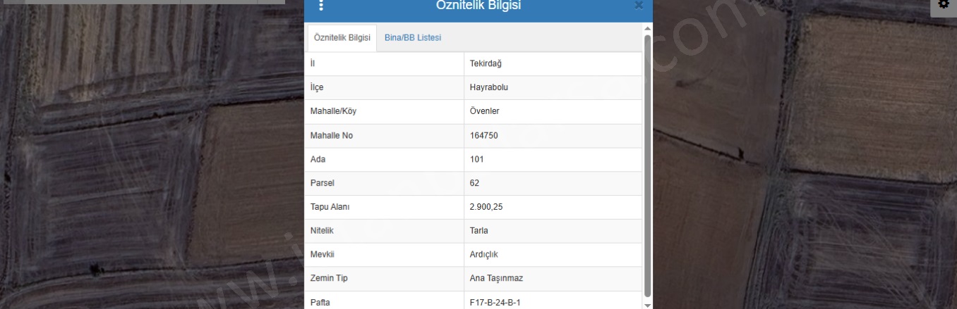Övenler Mah. Hayrabolu Satılık Tarla |  2900M2 1.035.000Tl Resim-1
