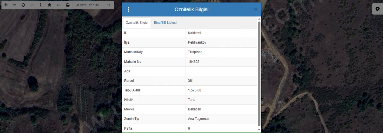 Yeşilpınar Köyü Pehlivanköy Satılık Tarla |  1575M2 690.000Tl Resim-1