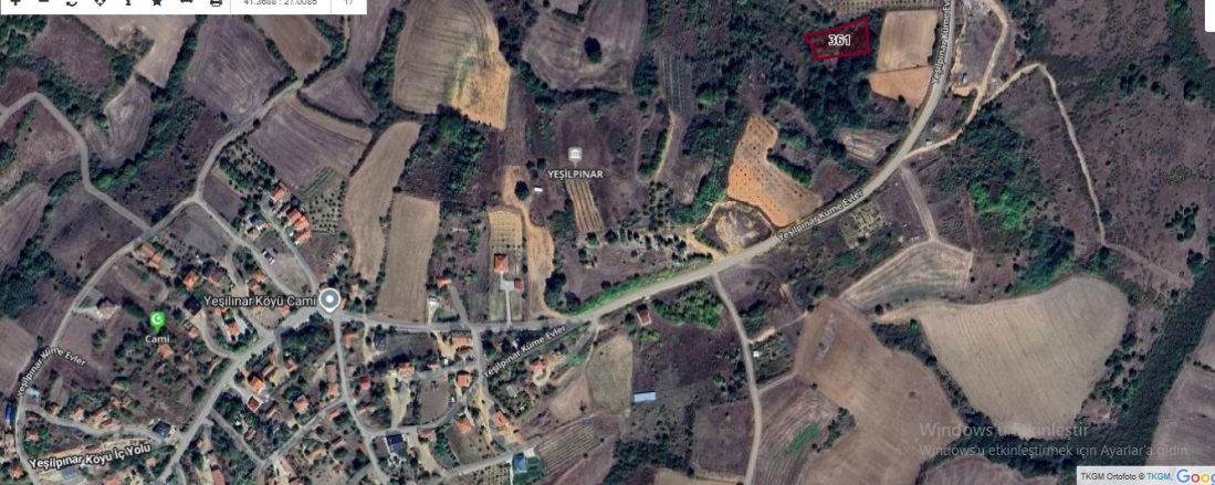 Yeşilpınar Köyü Pehlivanköy Satılık Tarla |  1575M2 690.000Tl Resim-3