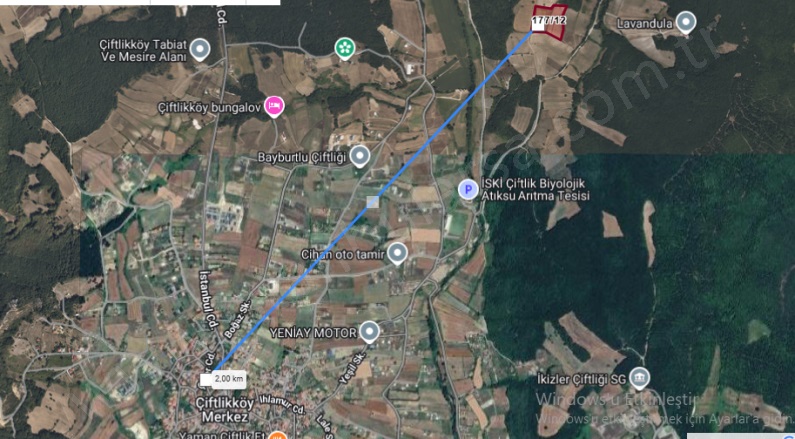 Çiftlikköy Mah. Çatalca Satılık Arsa |  175M2 430.000Tl Resim-3