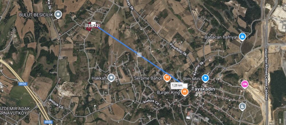 Tayakadın Mah. Arnavutköy Satılık Arsa |  161M2 770.000Tl Resim-4