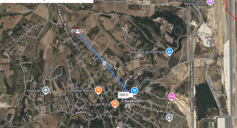 Tayakadın Mah. Arnavutköy Satılık Arsa |  868M2 5.400.000Tl Resim-4