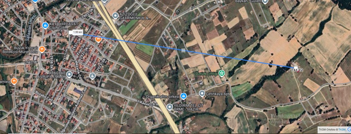 Büyükyoncalı Merkez Mah. Saray Satılık Arsa |  388M2 1.540.000Tl Resim-3