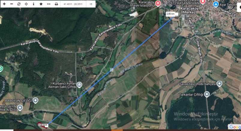 Karacaköy Merkez Mah. Çatalca Satılık Arsa |  563M2 862.000Tl Resim-3