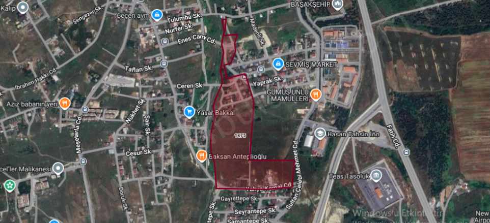 Arnavutköy Taşolukta Satılık Arsa 154 M2 Hisseli Merkezde Taşoluk Mah