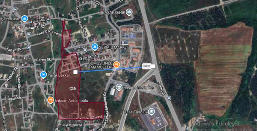 Arnavutköy Taşolukta Satılık Arsa 154 M2 Hisseli Merkezde Taşoluk Mah