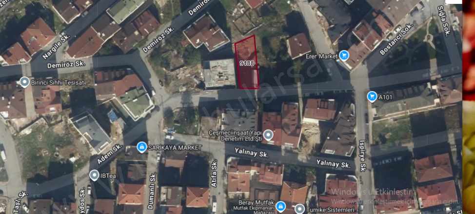 Arnavutköy Mustafa Kemalpaşa Mah Satılık Arsa 255 M2 Merkezde 3 Kat imarlı Kemal Paşa