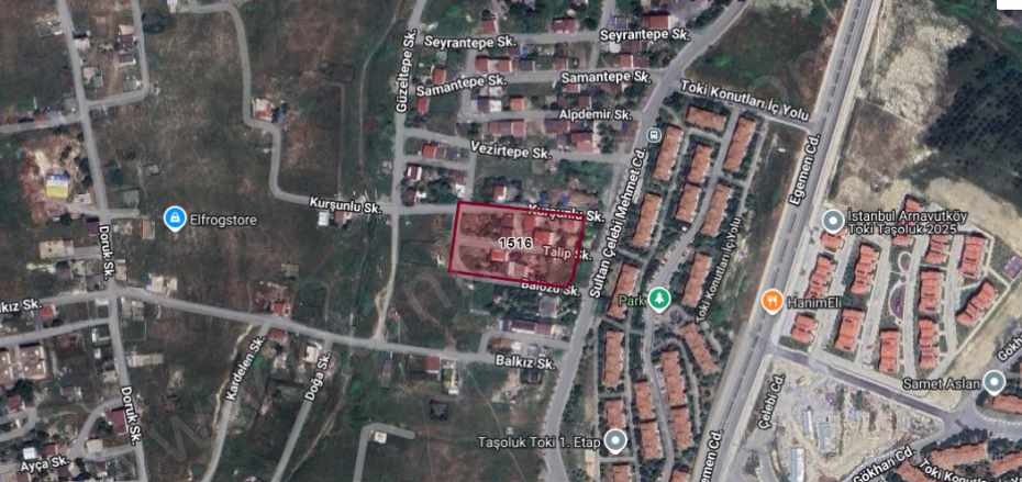 Arnavutköy Taşolukta Satılık Arsa 154 M2 Cadde Cephe Müstakil imarlı Taşoluk Mah