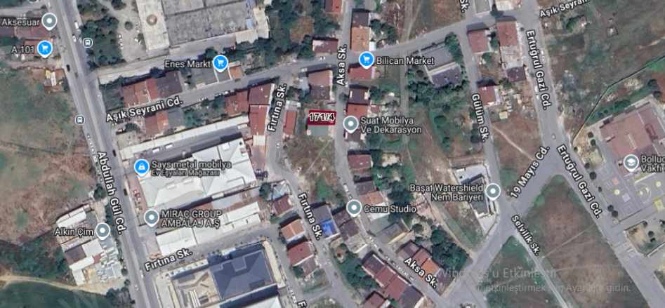 Arnavutköy Bollucada Satılık Arsa 143 M2 Müstakil 2 Kat imarlı Bolluca Mah