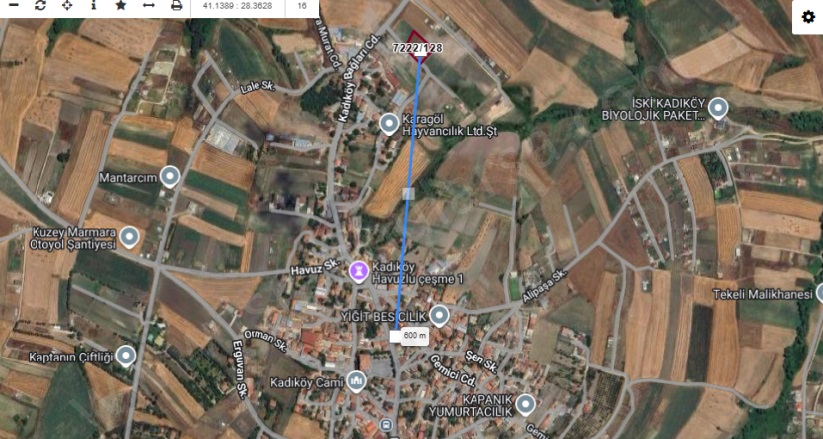 Kadıköy Mah. Silivri Satılık Tarla |  2000M2 4.400.000Tl Resim-3